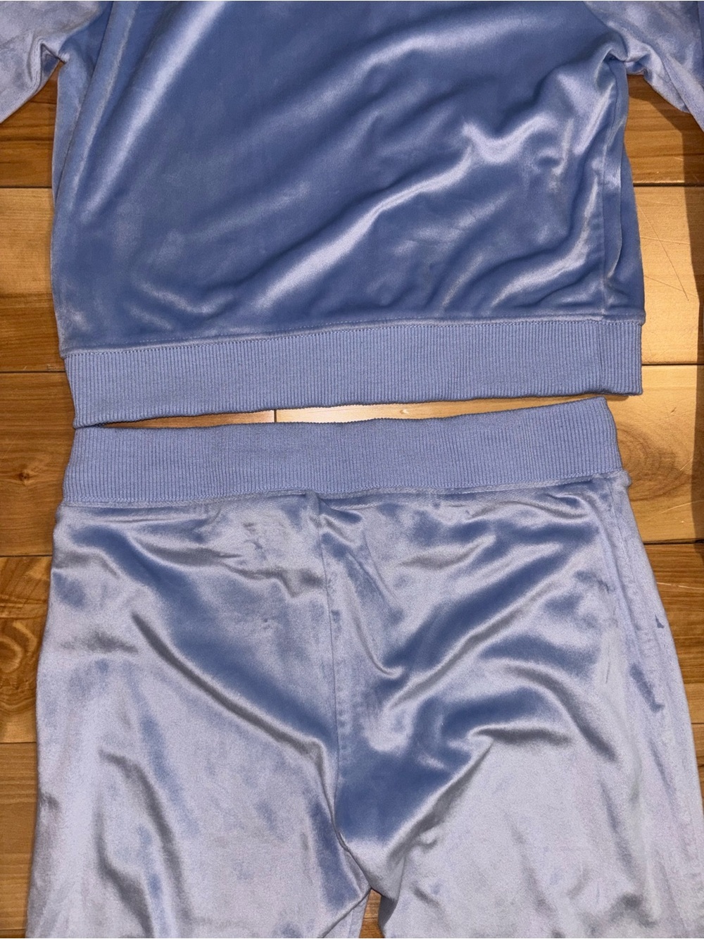 aerie Light Blue Velour Hoodie & Sweatpants Set - Picture 7 of 9